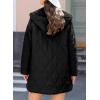 imageEVALESS Long Jackets for Women Fashion 2025 Winter Coat for Women Business Casual Diamond Quilted Hooded Lightweight JacketsBlack