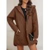 imageEVALESS Long Jackets for Women Fashion 2025 Winter Coat for Women Business Casual Diamond Quilted Hooded Lightweight JacketsBrown