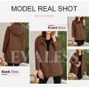 imageEVALESS Long Jackets for Women Fashion 2025 Winter Coat for Women Business Casual Diamond Quilted Hooded Lightweight JacketsBrown