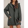 imageEVALESS Long Jackets for Women Fashion 2025 Winter Coat for Women Business Casual Diamond Quilted Hooded Lightweight JacketsDark Grey