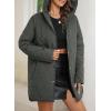 imageEVALESS Long Jackets for Women Fashion 2025 Winter Coat for Women Business Casual Diamond Quilted Hooded Lightweight JacketsDark Grey