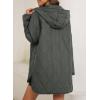 imageEVALESS Long Jackets for Women Fashion 2025 Winter Coat for Women Business Casual Diamond Quilted Hooded Lightweight JacketsDark Grey