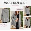 imageEVALESS Long Jackets for Women Fashion 2025 Winter Coat for Women Business Casual Diamond Quilted Hooded Lightweight JacketsGray