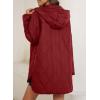 imageEVALESS Long Jackets for Women Fashion 2025 Winter Coat for Women Business Casual Diamond Quilted Hooded Lightweight JacketsRuby