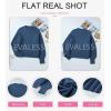 imageEVALESS Sweaters for Women Cute Lantern Sleeve Pullover Sweater Cable Knit Tops Fall Fashion Clothes Teacher OutfitsBlue