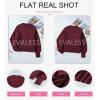 imageEVALESS Sweaters for Women Cute Lantern Sleeve Pullover Sweater Cable Knit Tops Fall Fashion Clothes Teacher OutfitsBurgundy