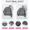imageEVALESS Sweaters for Women Cute Lantern Sleeve Pullover Sweater Cable Knit Tops Fall Fashion Clothes Teacher OutfitsLight Grey