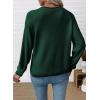 imageEVALESS Womens Cardigan Sweaters Trendy V Neck Long Sleeve Open Front Bow Tie Knit Chunky Lightweight Fall OuterwearGreen