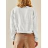 imageEVALESS Womens Jacket 2025 Fall Winter Long Sleeve Stand Collar Shacket with Side Pocket Lightweight CoatLight Grey