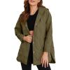 imageEVALESS Long Jackets for Women Fashion 2025 Winter Coat for Women Business Casual Diamond Quilted Hooded Lightweight JacketsArmy Green