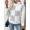 imageEVALESS Short Sleeve Sweater for Women Crewneck Color Block Knit Tops 2025 Fall Trendy Cap Sleeve Sweater VestLight Grey