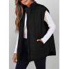 imageEVALESS Womens Puffer Vest Zip Up Cap Sleeve Jackets Travel Fall Outfits 2025 Fashion Warm Winter Coats With PocketsBlack