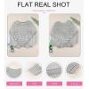 imageEVALESS Womens Striped Sweaters Fall Outfits Tops for Women Trendy 2025 Business Casaul Work Clothes Oversized Crewneck Off Shoulder Grey Sweaters Long Sleeve Sweatshirts Winter Crochet Tops Medium
