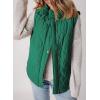 imageEVALESS Cropped Puffer Vest Women Lightweight Quilted Stand Collar Sleeveless Jackets Fall Winter 2025 Button Zip Up CoatAtlantic Green