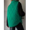 imageEVALESS Cropped Puffer Vest Women Lightweight Quilted Stand Collar Sleeveless Jackets Fall Winter 2025 Button Zip Up CoatAtlantic Green