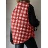 imageEVALESS Cropped Puffer Vest Women Lightweight Quilted Stand Collar Sleeveless Jackets Fall Winter 2025 Button Zip Up CoatPlaid Red