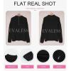 imageEVALESS Quarter Zip Sweaters for Women Waffle Kint Long Sleeve Pullover Sweater Business Casual Outfits1 B Black