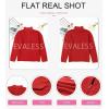 imageEVALESS Quarter Zip Sweaters for Women Waffle Kint Long Sleeve Pullover Sweater Business Casual OutfitsB Cardinal Red