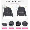 imageEVALESS Quarter Zip Sweaters for Women Waffle Kint Long Sleeve Pullover Sweater Business Casual OutfitsB Dim Gray