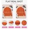 imageEVALESS Quarter Zip Sweaters for Women Waffle Kint Long Sleeve Pullover Sweater Business Casual OutfitsB Orange