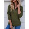 imageEVALESS Quarter Zip Sweaters for Women Waffle Kint Long Sleeve Pullover Sweater Business Casual OutfitsGreen