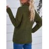 imageEVALESS Quarter Zip Sweaters for Women Waffle Kint Long Sleeve Pullover Sweater Business Casual OutfitsGreen