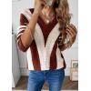 imageEVALESS Sweaters for Women Sleeve Sexy Deep V Neck Casual Knit Striped Pullover SweaterA Brown