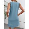 imageEVALESS Womens Spring Summer Dresses 2026 Fashion Casual V Neck Sleeveless Contrast Striped Beach Vacation Clothes DressesDusk Blue