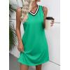 imageEVALESS Womens Spring Summer Dresses 2026 Fashion Casual V Neck Sleeveless Contrast Striped Beach Vacation Clothes DressesGreen