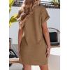 imageEVALESS Womens Summer Dresses 2026 Fashion Short Sleeve Cute Spring Mini Dress Crewneck Casual Beach Vacation DressesZ Light French Beige