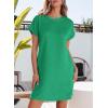 imageEVALESS Womens Summer Dresses 2026 Fashion Short Sleeve Cute Spring Mini Dress Crewneck Casual Beach Vacation DressesZ New Green