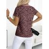 imageEVALESS Womens Casual Polka Dot Tops Crewneck Short Sleeve T Shirts Fashion Outfits 2026 Spring Summer Shirts1b Red