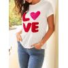 imageEVALESS Womens Casual Polka Dot Tops Crewneck Short Sleeve T Shirts Fashion Outfits 2026 Spring Summer ShirtsJ2 White