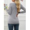 imageEVALESS Fall Sweaters for Women 2025 Trendy Wool Blend Sweaters Long Sleeve Crewneck Fall Outfits Pullover Sweater Tops1a Urban Grey