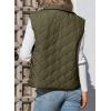 imageEVALESS Puffer Vest Women Fall Winter Coats 2025 Lightweight Stand Collar Vest Trendy Sleeveless Zip Up Quilted JacketsMoss Green