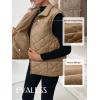 imageEVALESS Puffer Vest Women Fall Winter Coats 2025 Lightweight Stand Collar Vest Trendy Sleeveless Zip Up Quilted JacketsSmoke Gray