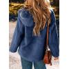 imageEVALESS Womens Fleece Jacket Long Sleeve Zip Up Sherpa Coats 2025 Fall Winter Trendy Fuzzy Hooded Jackets with PocketsBlue