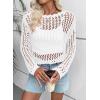 imageEVALESS Off The Shoulder Loose Knit Summer Sweater for Women Beach Vacation Clothes for Women Trendy 2026White