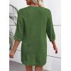imageEVALESS Womens Crochet Knit Cardigan Sweaters Short Sleeve Open Front Kimonos Boho Tops Lightweight Casual VacationGreen