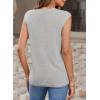 imageEVALESS Womens Summer Sleeveless Sweater Vest Lightweight Crewneck Knit Pullover Sweaters Tank TopsB Grey