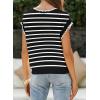 imageEVALESS womens SoftBlack Stripe