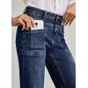 imageEVALESS Womens Jeans Wide Leg High Waisted Straight Bootcut Jeans Trendy Fall 2025 Zimbaplatinum Stretchy Denim PantsBluing