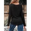 imageEVALESS Womens Sweaters Casual Spring Summer Crochet Hollow Out Knit Tops Crewneck Long Sleeve Beach Vacation ClothesBlack