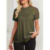 imageEVALESS Lace Tops for Women Spring Summer Short Sleeve Shirts 2026 Dressy Casual Blouses Fashion Date Night OutfitC Green