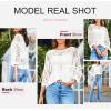 imageEVALESS Resort Wear for Women 2026 Spring Summer Off the Shoulder Sweaters Hollow Out Knit Tops Work Shirts Short Sleeve Tops Beach Cover Ups Womens Clothes Fashion Cruise Outfits White Sweater Large