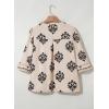 imageEVALESS Boho Tops for Women Pleated V Neck Ruffle 34 Length Sleeve Blouses Dressy CasualZ1 Khaki