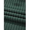 imageEVALESS Womens Pajama Sets Long Sleeve Sleepwear Matching Drawstring Elastic Pj Pants Ribbed Knit 2 Piece Lounge SetBlackish Green