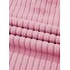 imageEVALESS Womens Pajama Sets Long Sleeve Sleepwear Matching Drawstring Elastic Pj Pants Ribbed Knit 2 Piece Lounge SetPink