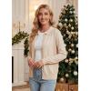 imageEVALESS Cardigan Sweaters for Women Wool Blend Lightweight Trendy Long Sleeve Lapel Collar Button Down Sweater CardigansBeige