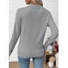 imageEVALESS Cardigan Sweaters for Women Wool Blend Lightweight Trendy Long Sleeve Lapel Collar Button Down Sweater CardigansCloud Gray
